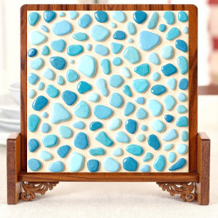 Carreau Carrelage en mosaïque de galets côtiers