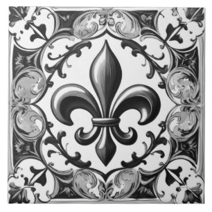 Carreau Carrelage Fleur de Lis - Carrelage en céramique no