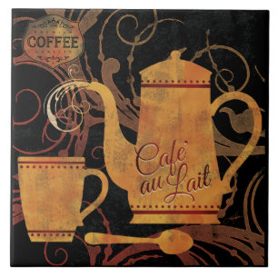Carreau Carrelage Flourished Café Service Café au Lait