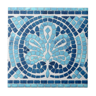 Carreau Carrelage frontière en mosaïque grecque