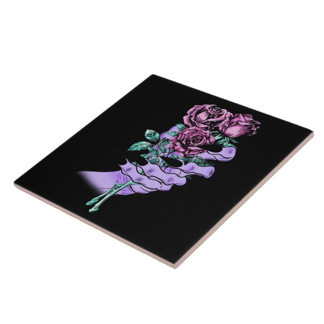 Carreau Carrelage gothique Bouquet (Côté)