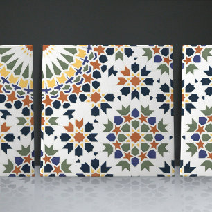 Carreau Carrelage marocain fleuri géométrique Accent décor