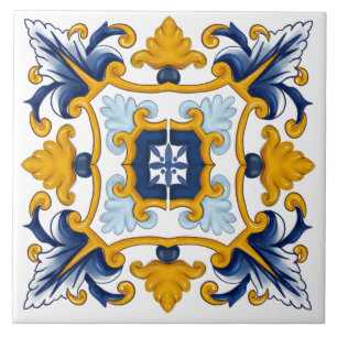Carreau Carrelage méditerranéen, Carrelage sicilien, majol