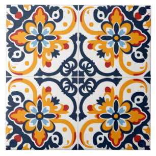Carreau Carrelage Méditerranéen en Céramique de Style Espa