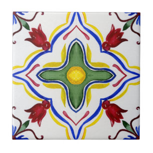 Carreau Carrelage méditerranéen, majolica, style sicilien