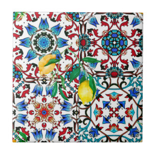 Carreau Carrelage méditerranéen, mosaïque, citron, art d'é