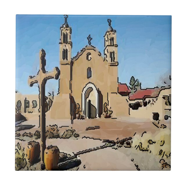 Carreau Carrelage mexicain, Vielle mission espagnole (Devant)