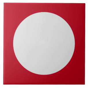 Carreau Carrelage motif à points Polka rouge et blanc