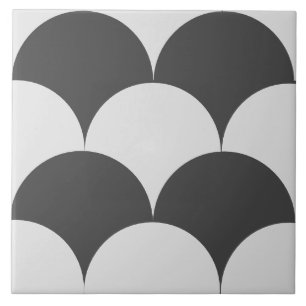 Carreau Carrelage Motif des cercles de style victorien