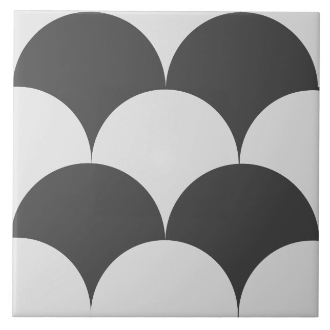 Carreau Carrelage Motif des cercles de style victorien (Devant)