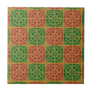 Carreau Carrelage Motif Red Green Holiday