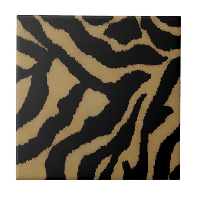 Carreau carrelage poster de animal motif floral contempora (Devant)