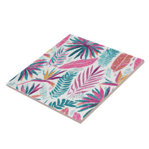 Carreau Carrelage sans soudure - imprimé tropical