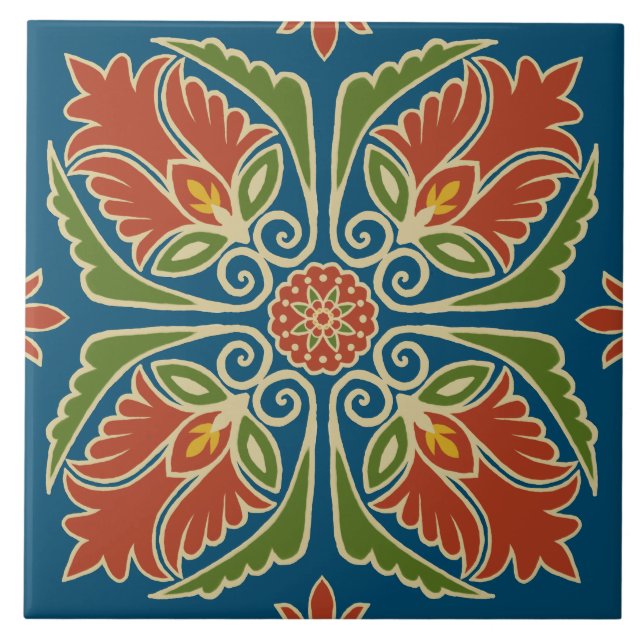 Carreau Carrelage Talavera Floral (Devant)