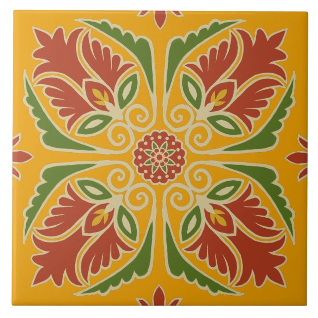 Carreau Carrelage Talavera Floral (Devant)