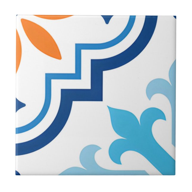 Carreau Carrelage vert et jaune harmonieux (Devant)