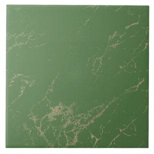 Carreau Carrelage vert Rose en marbre royal
