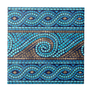 Carreau carrelage vintage bleu et blanc