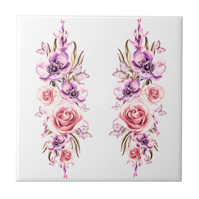 Carreau Carrelage vintage en céramique (Devant)