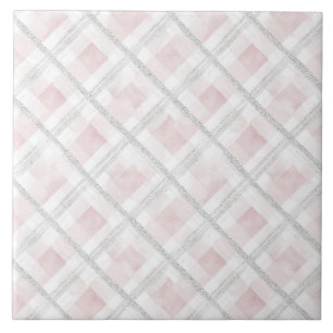Carreau Carrés de Parties scintillant en argent rose blanc