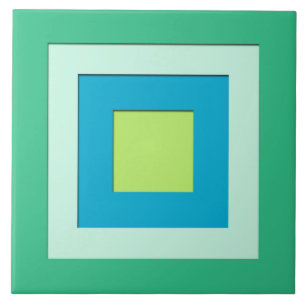 Carreau Carrés posés par moitié du siècle - vert de jade