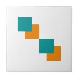 Carreau carrés turquoises et minimaux de Tangarine