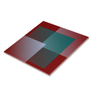Carreau carrés turquoises gris bordeaux