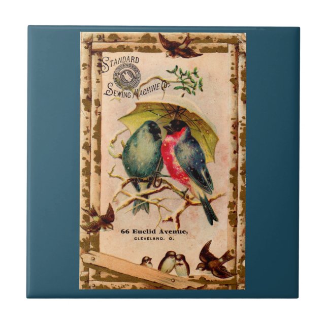 Carreau Carte de commerce victorienne Standard Sewing Mach (Devant)