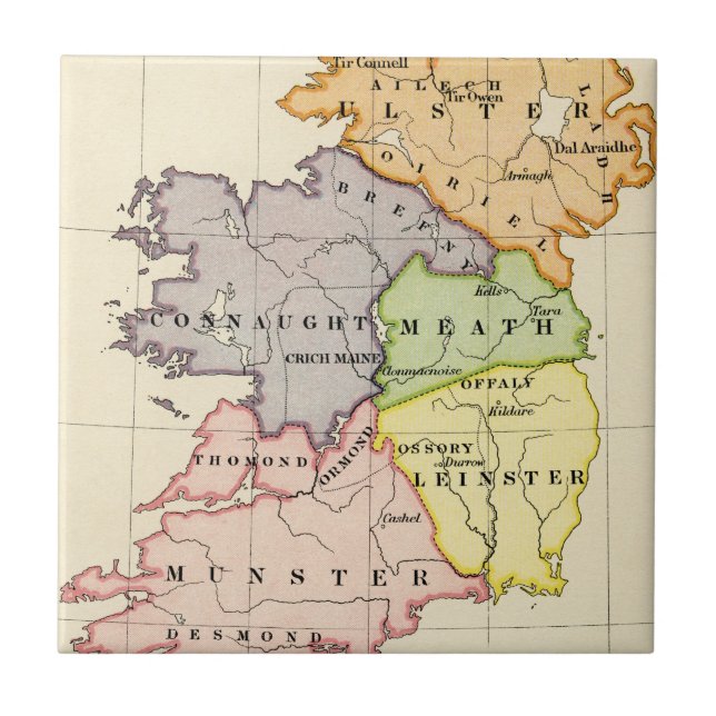 Carreau Carte de l'Irlande (Devant)