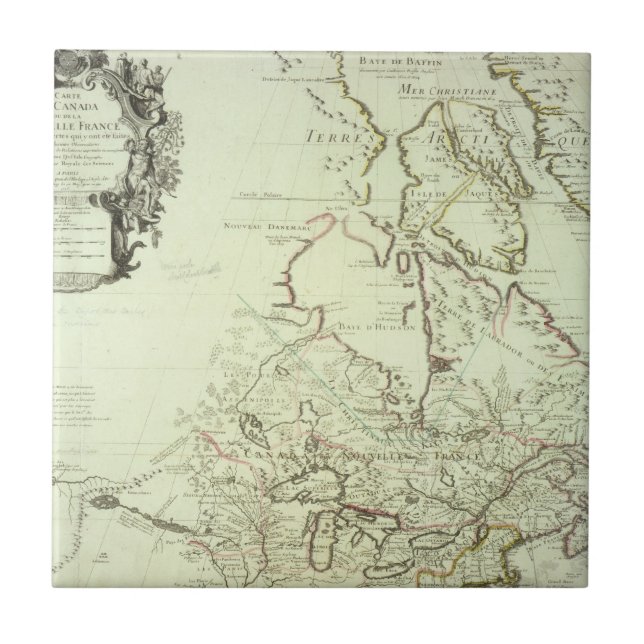 Carreau Carte du Canada (Devant)