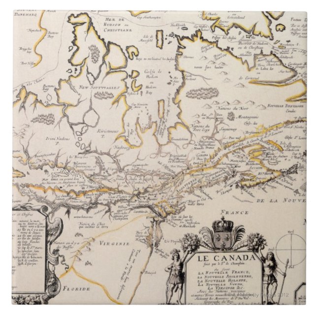 Carreau Carte du Canada (Devant)