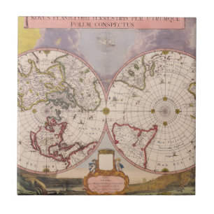 Carreau Carte du monde antique