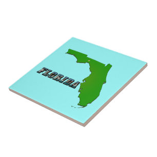 Carreau Carte et texte de l'État de Floride
