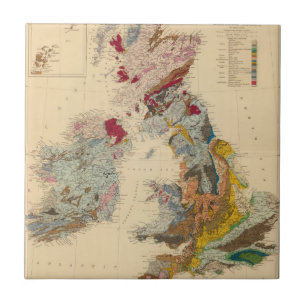 Carreau Carte géologique, îles britanniques