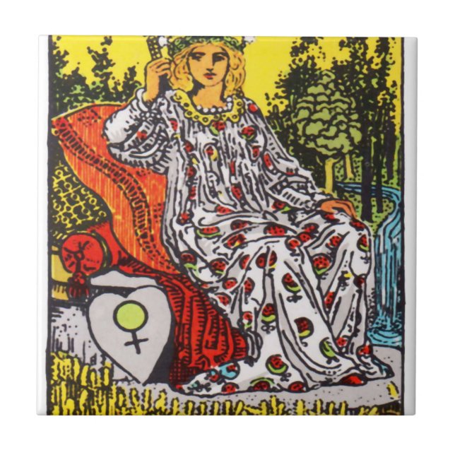Carreau Carte Tarot Empress (Devant)