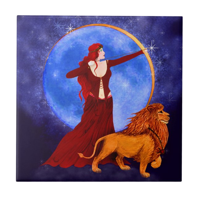 Carreau Carte Tarot Force Carrelage en céramique (Devant)