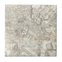 Carte topographique de Rome antique, Italie