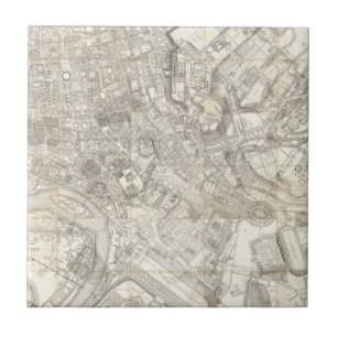 Carreau Carte topographique de Rome antique, Italie