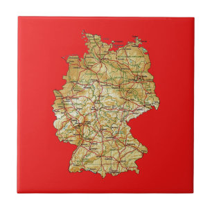 Carreau Cartes de cartes d'Allemagne