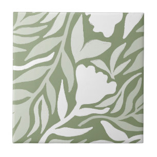 Carreau Cascade blanche et mousse verte HD Fleur sauvage