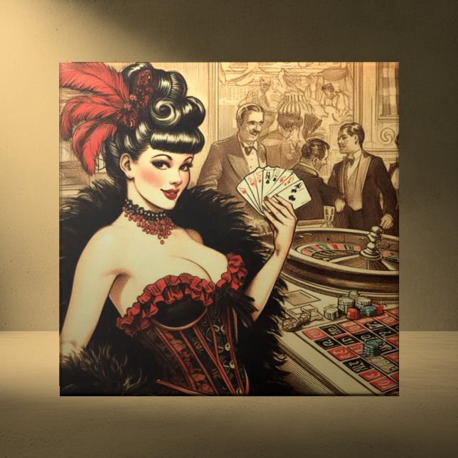 Carreau Casino vintage fille (Créateur téléchargé)