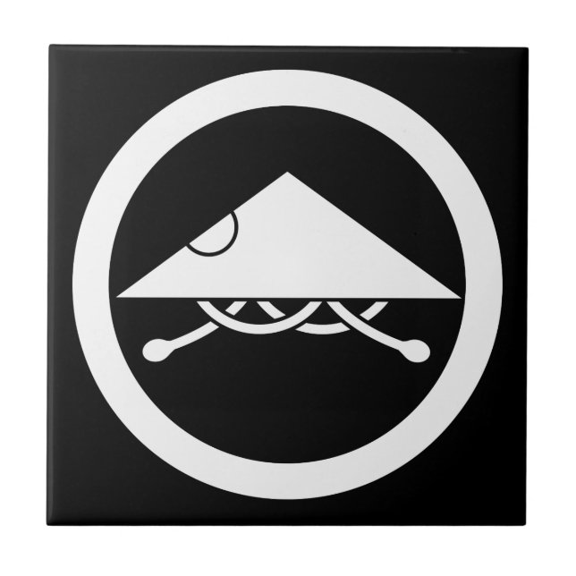 Carreau Casque Ashigaru en cercle (Devant)