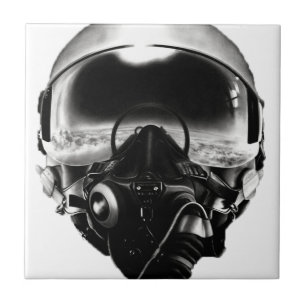 Carreau Casque de pilote de combat