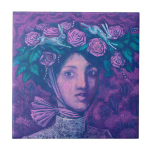 Carreau Casquette d'été, Imaginaire d'été Surreal Portrait