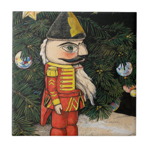 Carreau Casse-noisette vintage sous l'arbre de Noël