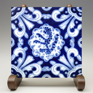 Carreau catalan bleu et blanc Palau de Maricel Sit