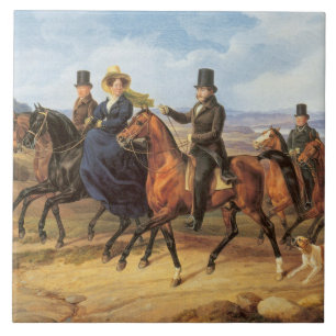 Carreau Cavalcade devant Schloss Heiligenberg