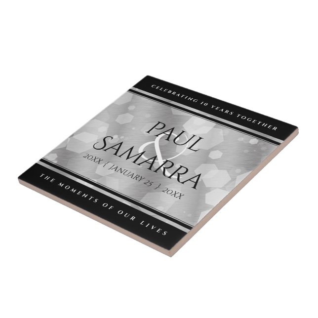 Carreau Célébration du 10e anniversaire de l'Mariage de Ti (Côté)