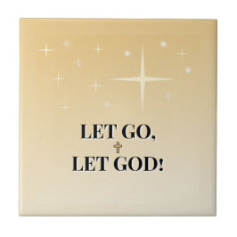 Carreau Celestial Cross Let Go Let God Glow
