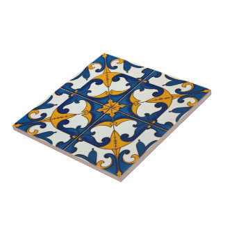 Carreau Celestial Flourish Azulejo